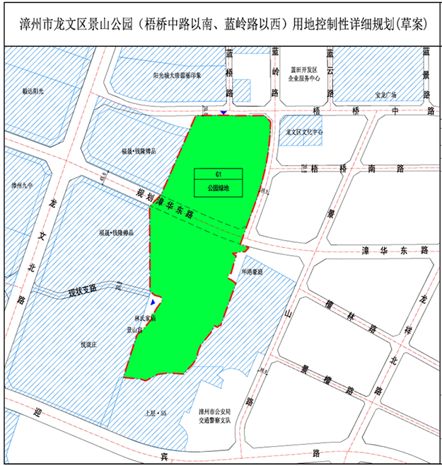 开建在即？龙文区景山公园设计总平图曝光！——九房网